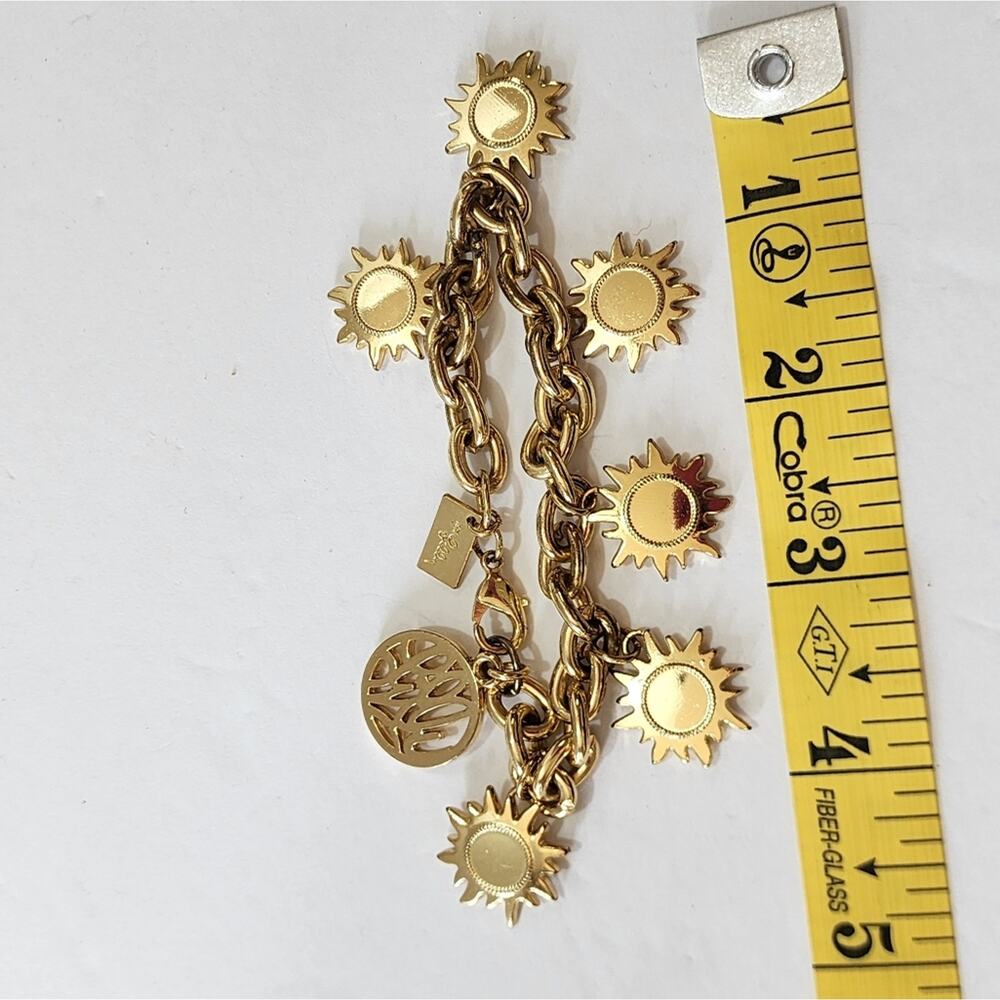 Lily pulitzer Gold Tone Sun‎ Charm Bracelet - Picture 3 of 4